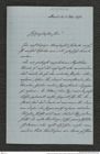 Nachlass Franz Steindachner, Brief von Gustav Schneider (senior) an Franz Steindachner (08.05.1876), Inv.Nr. 461.02, Seite 1